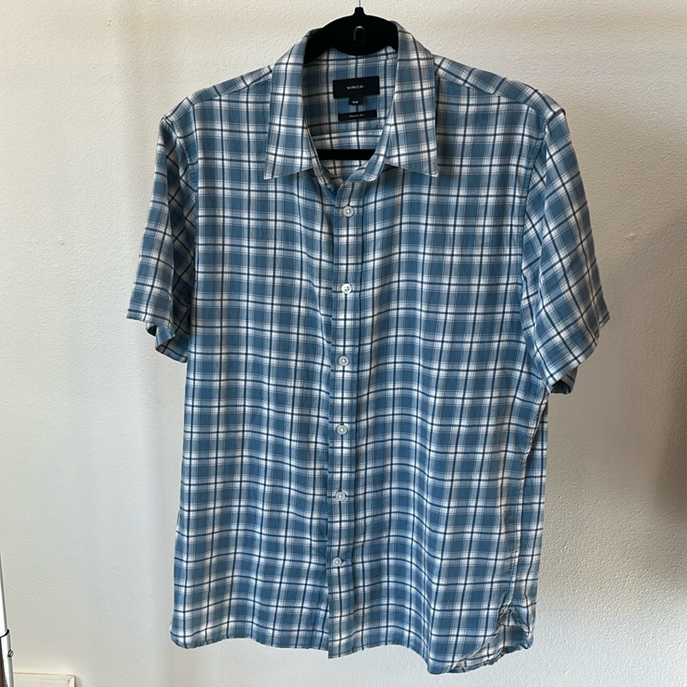 Vince short sleeve patterned button up